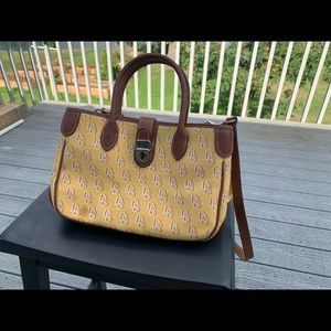 Yellow Dooney and Bourke handbag